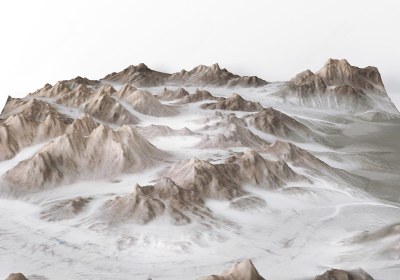 现代雪山3D模型下载